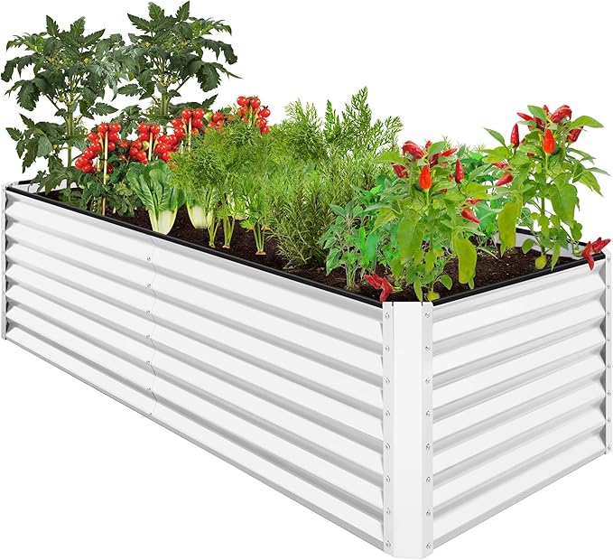 Best Choice Products 8x4x2ft Outdoor Metal Raised Garden Bed, Deep Root Planter by BestChoiceProducts