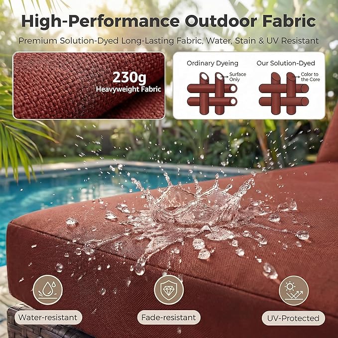 NICESOUL Modern 9 Pcs Patio Sectional Sofa Set - Image 9