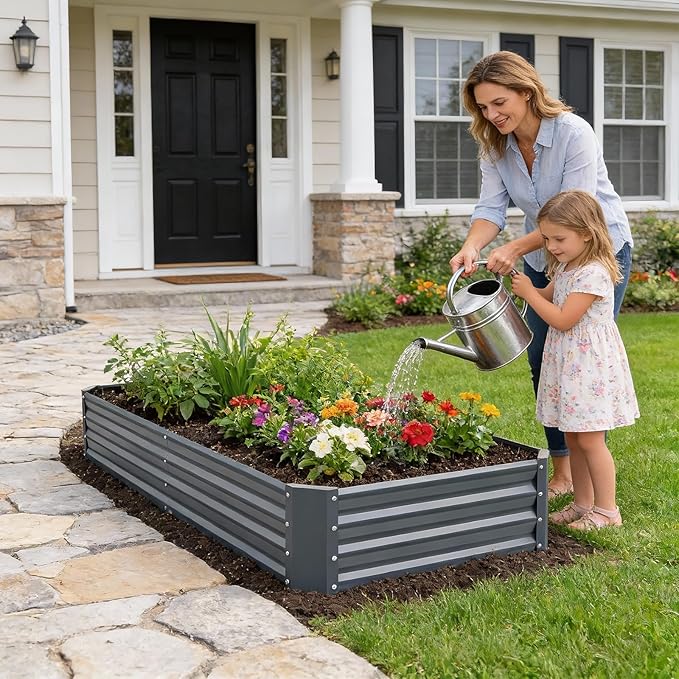 INNO STAGE Galvanized Raised Garden Bed Kit, Rust-Resistant & Easy Assembly - Image 9
