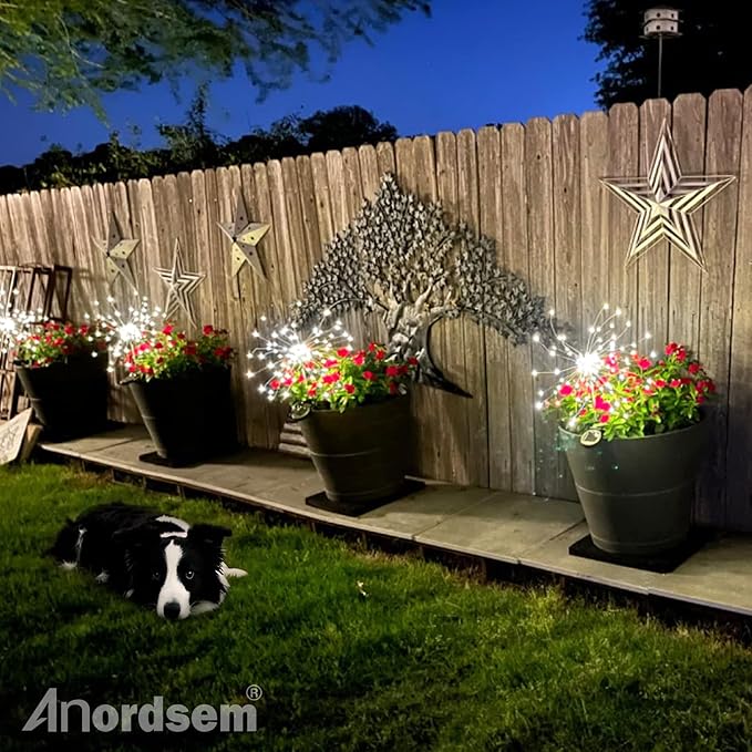 Anordsem Solar Fireworks Lights Outdoor: Garden Light Waterproof - Image 6