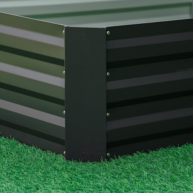 Outsunny Galvanized Raised Garden Bed, - Image 8