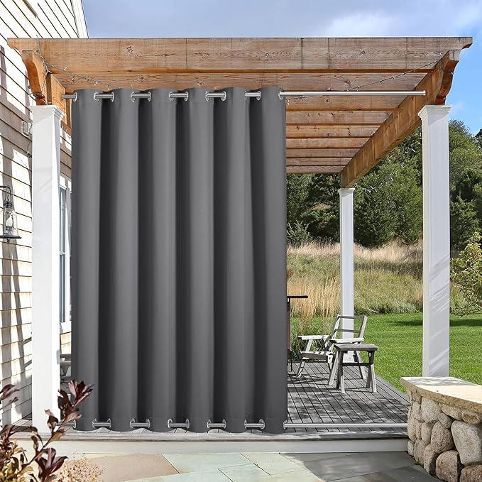 NICETOWN Outdoor Curtain Waterproof Extra Long 108" by NICETOWN