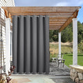 NICETOWN Blackout Outdoor Patio Curtain & Drape Waterproof, Top and Bottom by NICETOWN