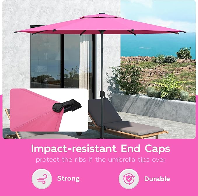 Abba Patio 9FT Lyon Outdoor Patio Umbrella Outdoor Table Umbrella - Image 6