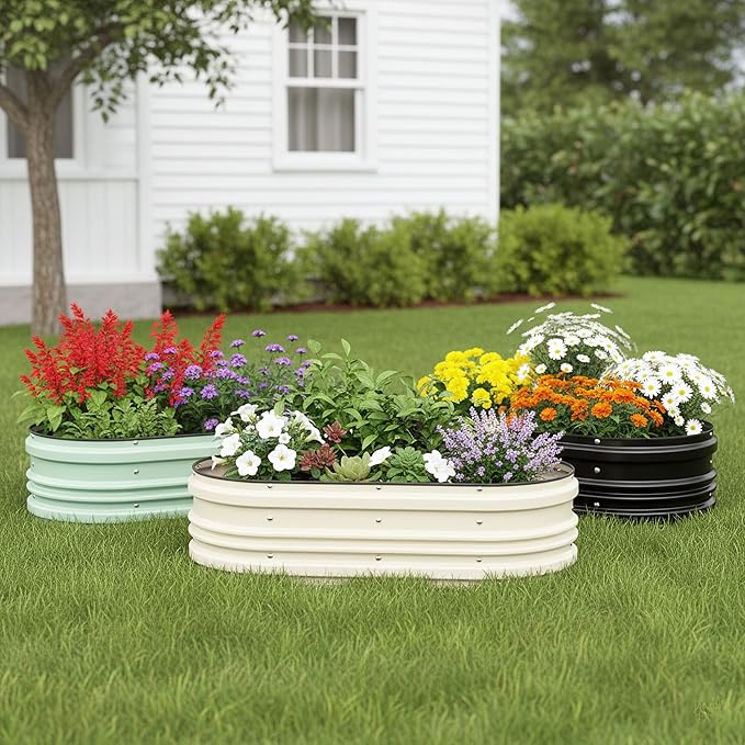 WORKPRO 2PK 4x2x1ft Outdoor Galvanized Raised Garden Bed Kit, Rust & Corrosion - Image 8