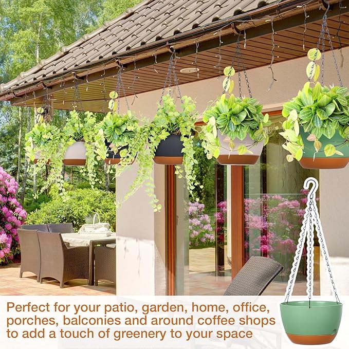 Mumufy 6 Pcs 8 Inch Hanging Planter - Image 5
