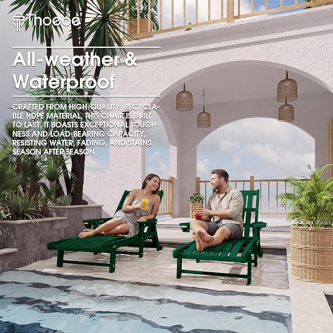 Patio Chaise Lounge Chair, Oversized Lounge Chair Outdoor - Image 7