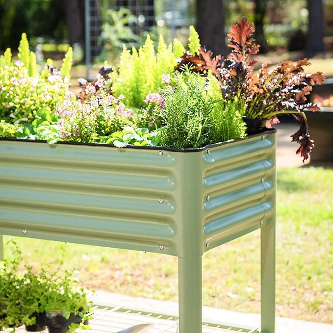 Rolling Elevated Raised Garden Bed-V Series, 1000 Lbs Weight Capacity, Outdoor - Image 8