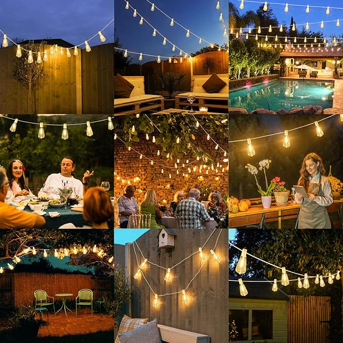 Brightever LED Outdoor String Lights, 100FT Patio Lights - Image 7