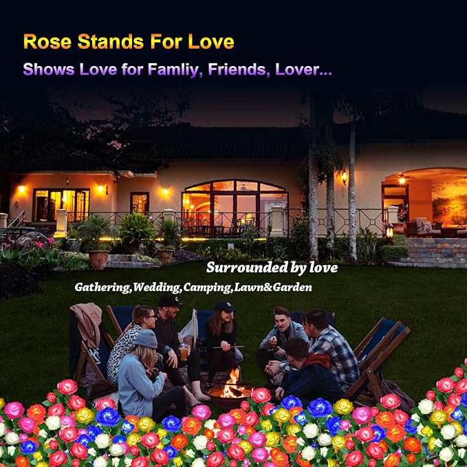 Solar Flower Lights Outdoor - Image 2