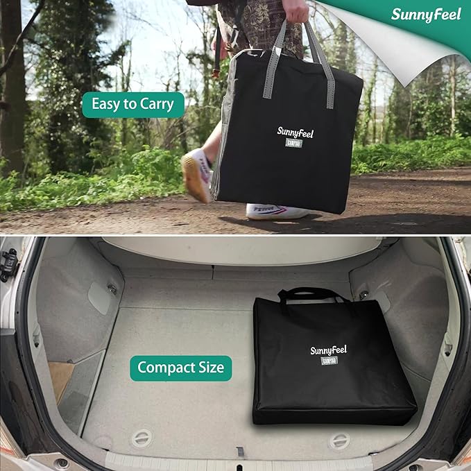 SUNNYFEEL Camping Directors Chair, Heavy Duty, Oversized Portable Folding Chair - Image 4