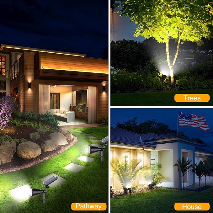Solar Lights Outdoor Waterproof, 36 LEDs 1000LM Adjustable Solar Spot Lights - Image 7