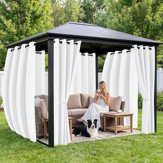Outdoor Curtains for Patio Waterproof 6 Panels - Image 4