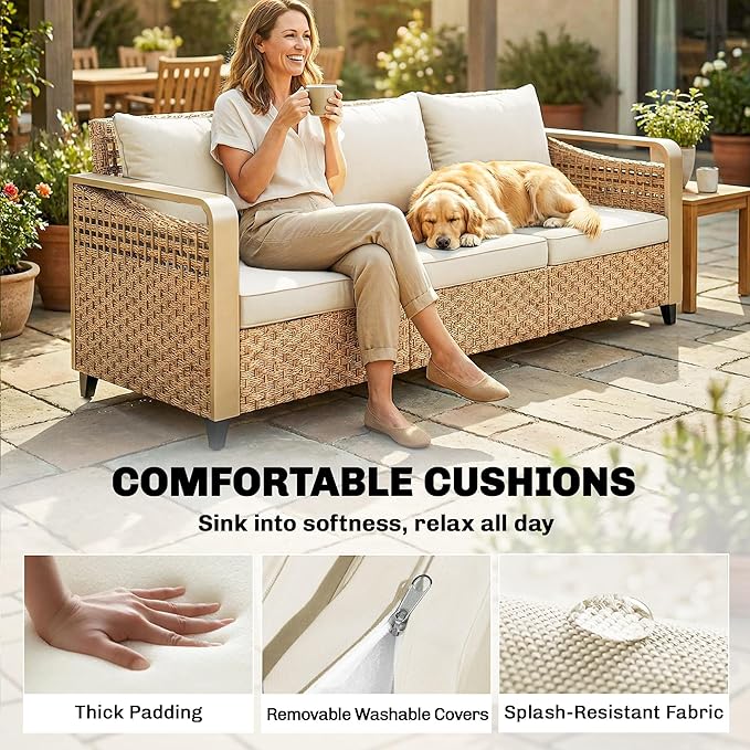 Outsunny Outdoor Patio Couch - Image 7