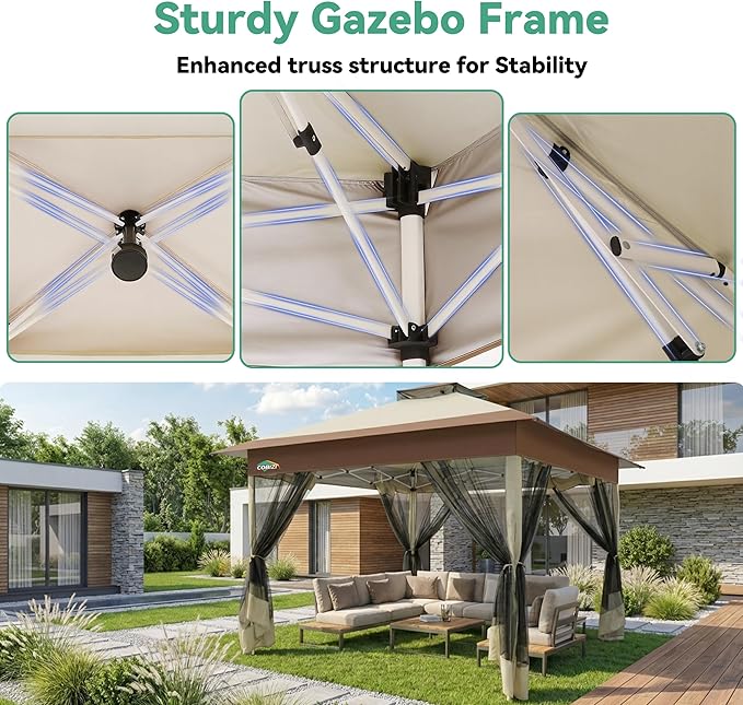 COBIZI 13x13 FT Pop up Gazebo on Clearance - Image 5