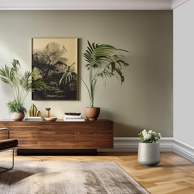Kante 11.6" Dia Round Concrete Planter, Outdoor Indoor Large Plant Pots - Image 6