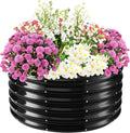 17" Tall Elevated Round Metal Rised Garden Bed- 2.7'x2.7' in Size and 0.8MM by TBMLC