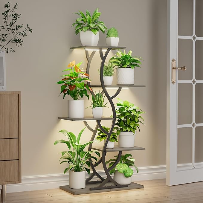 Plant Stand Indoor with Grow Lights - Image 9
