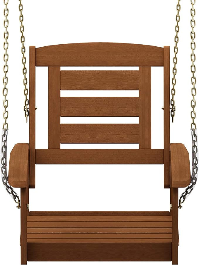 Furinno Tioman Hardwood Patio / Garden / Outdoor 2ft Porch Swing, 1 Seater - Image 5