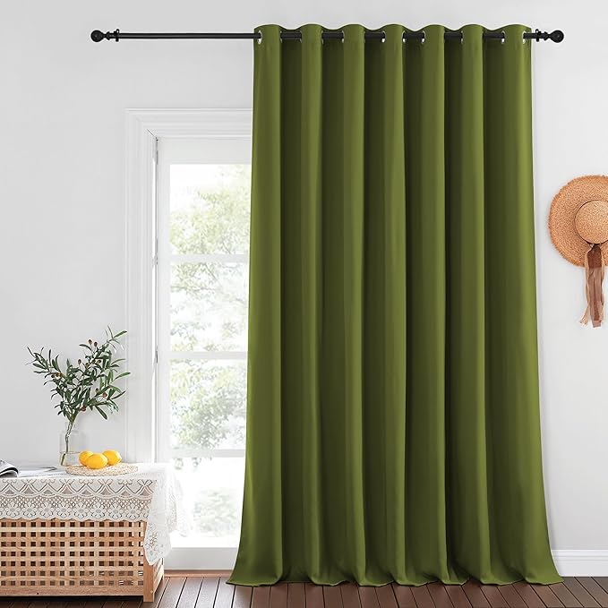 NICETOWN Olive Green Blackout Curtains - Image 8