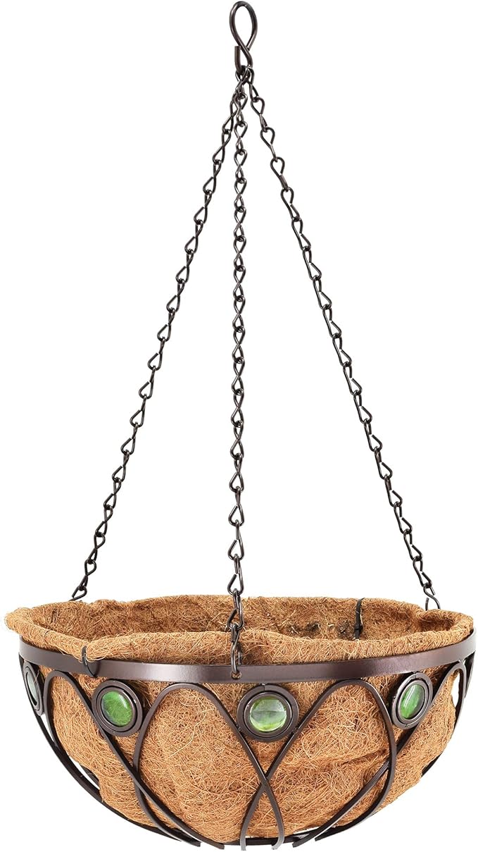 Arcadia CB02 Emerald Series Round Hanging Basket Planters - Image 2