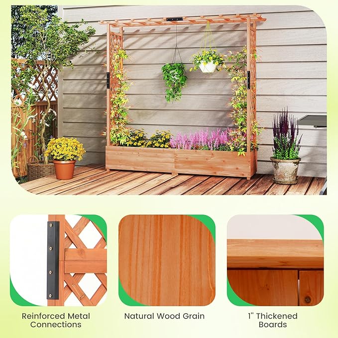Giantex Set of 2 Raised Garden Bed - Image 8
