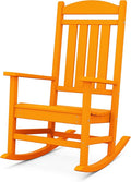 POLYWOOD Presidential Rocking Chair in Tangerine by POLYWOOD