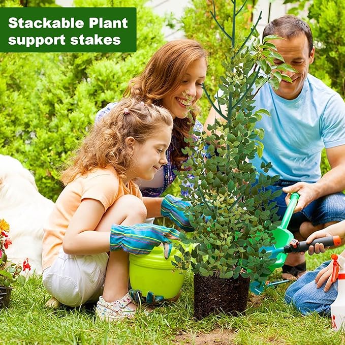 15 Pack Stackable Plant Support Stakes, Garden Trellis - Image 7