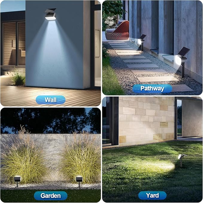 108 LED Solar Spot Lights Outdoor, Solar Lights Outdoor IP65 Waterproof - Image 4