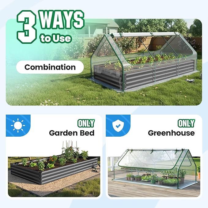 Quictent Raised Garden Bed Galvanized Raised Beds - Image 3