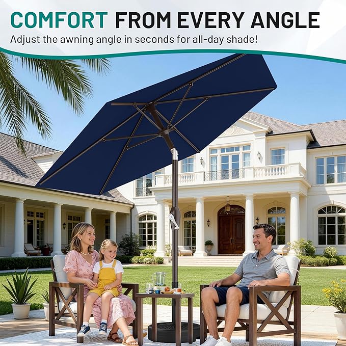 AreShark 7.5FT Patio Umbrella Table Market Umbrella - Image 4