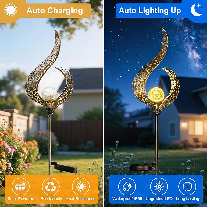HOMEIMPRO Outdoor Solar Garden Lights Waterproof, Gifts - Image 8