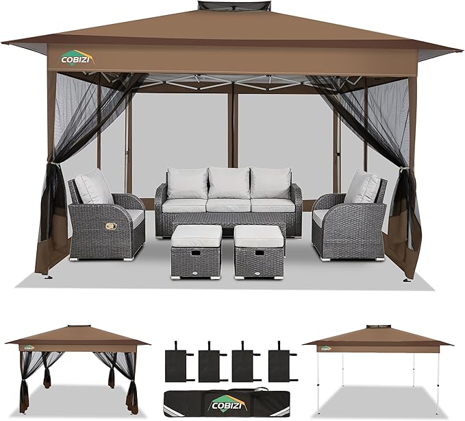COBIZI 13x13 FT Pop up Gazebo on Clearance by COBIZI
