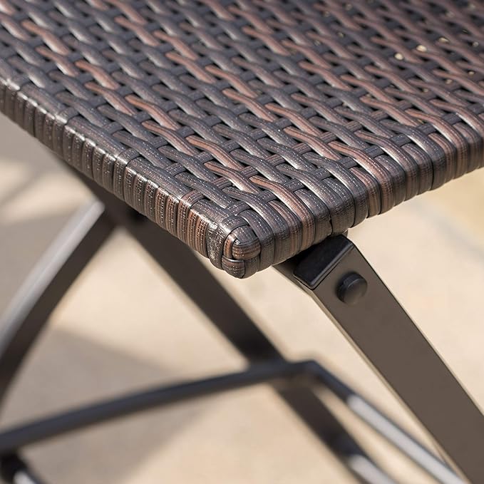 Christopher Knight Home Margarita Outdoor Wicker Barstools, 2-Pcs Set - Image 6
