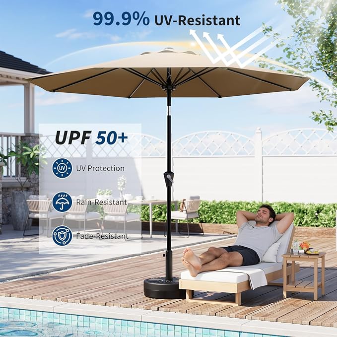 Garvee 9FT Patio Umbrella - Image 4