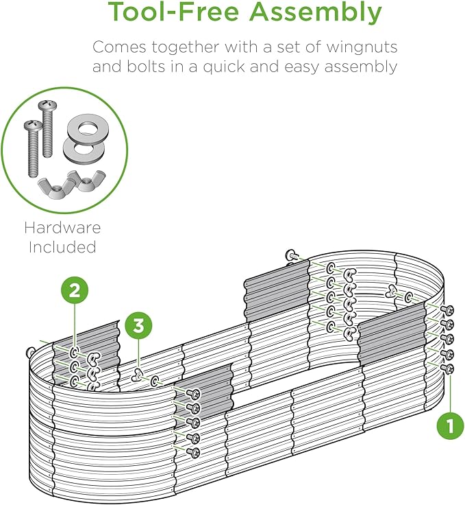 Best Choice Products 8x2x2ft Metal Raised Garden Bed, Oval Outdoor Deep Root - Image 6