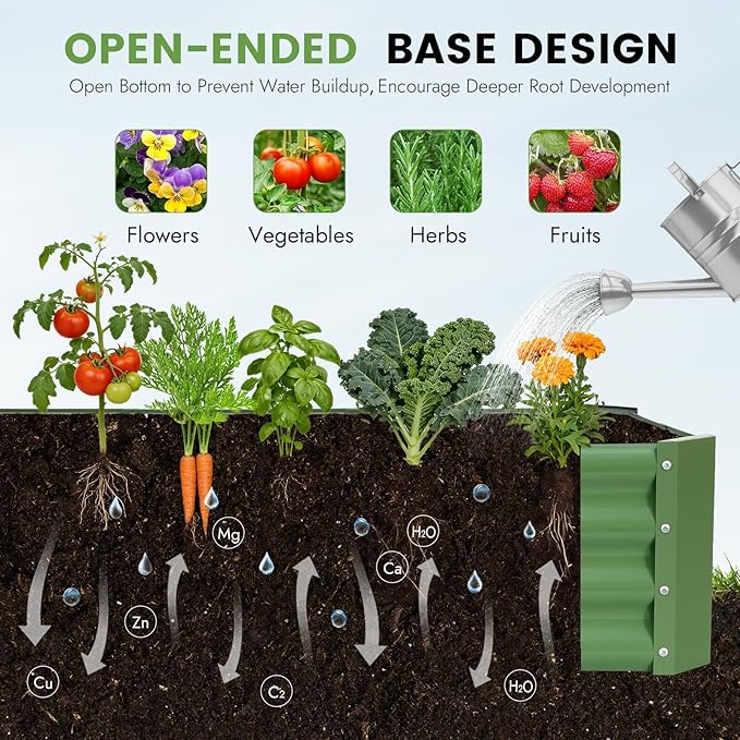 INNO STAGE Galvanized Raised Garden Bed Kit, Rust-Resistant & Easy Assembly - Image 6