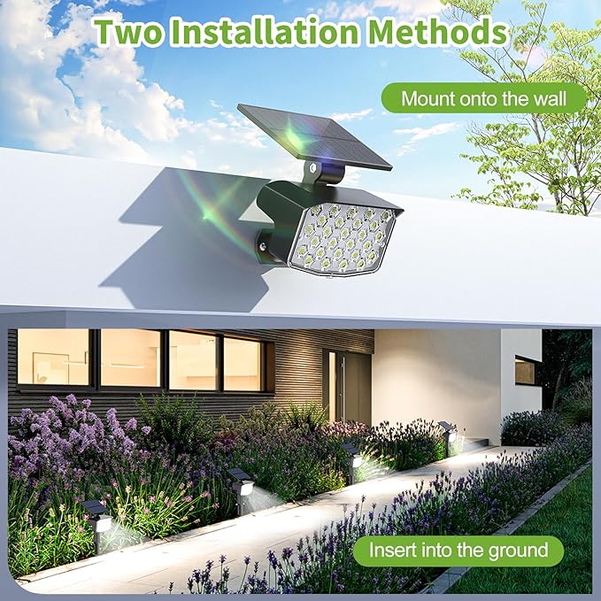 Solar Spot Lights Outdoor, Adjustable Solar Lights Outdoor Waterproof IP65 - Image 3