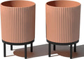 Veradek Demi Series Round Planter w/Stand by VeradekOutdoor