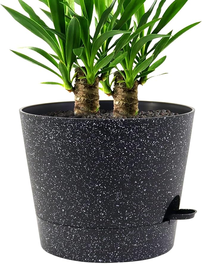 Self Watering Pots for Indoor Plants, 12 inch Planters by UOUZ