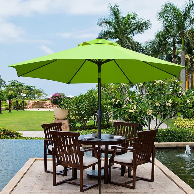 Sunnyglade 9' Patio Umbrella Outdoor Table Umbrella - Image 6