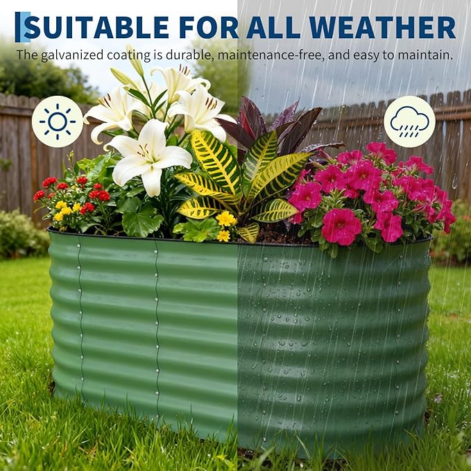 Garvee 2 Pack Galvanized Raised Garden Beds - Image 8