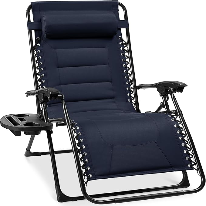 Best Choice Products Oversized Padded Zero Gravity Chair, Folding Outdoor Patio by BestChoiceProducts
