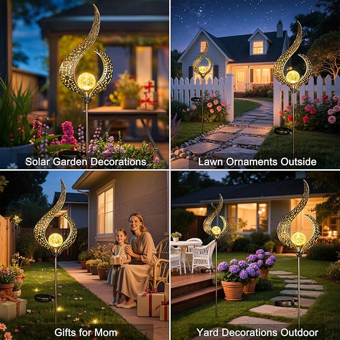 HOMEIMPRO Outdoor Solar Garden Lights Waterproof, Gifts - Image 3