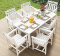 Ciokea HDPE Outdoor Dining Set, 7-Piece Patio Table and Chairs Set by CIOKEA