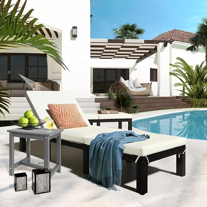 Adirondack Square Side Table, one-Tier Outdoor end Table, Patio Side Table - Image 6
