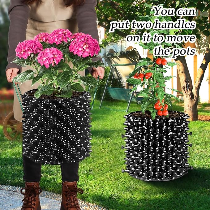 Air Pruning Planters 5 Gallon 6-Pack, Sturdy Plastic Roots Control Planter - Image 2
