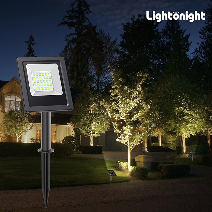 Solar Lights Outdoor Bright Solar Flood Lights 4400mAh 5500K Dusk to Dawn Led - Image 5
