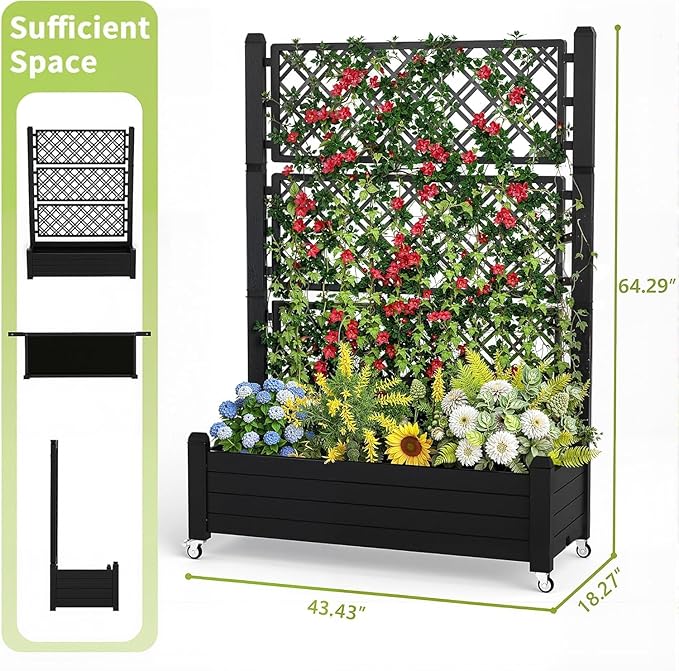 EasyUp Rolling Garden Planter Box - Image 2