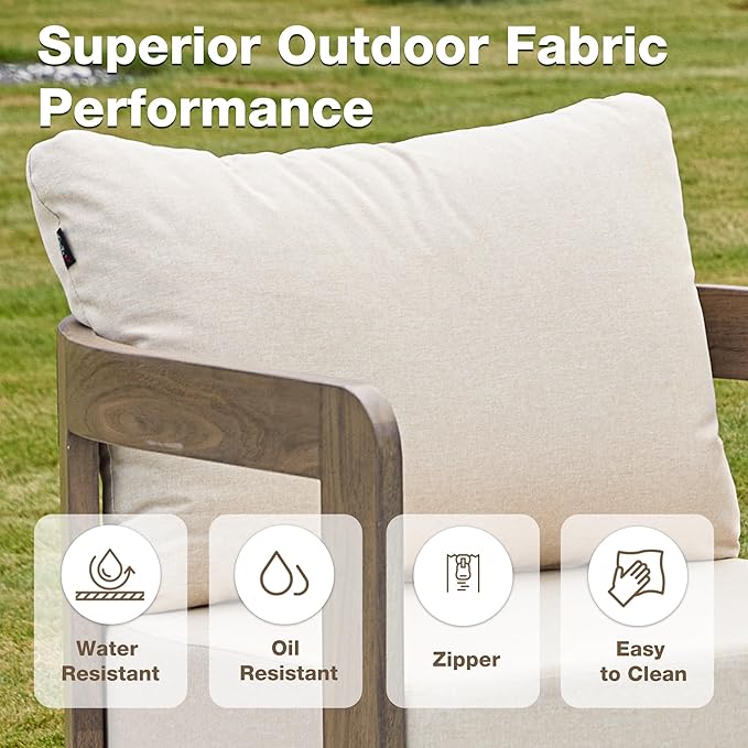 Outdoor Furniture Set, Metal Modern Outside Furniture - Image 3